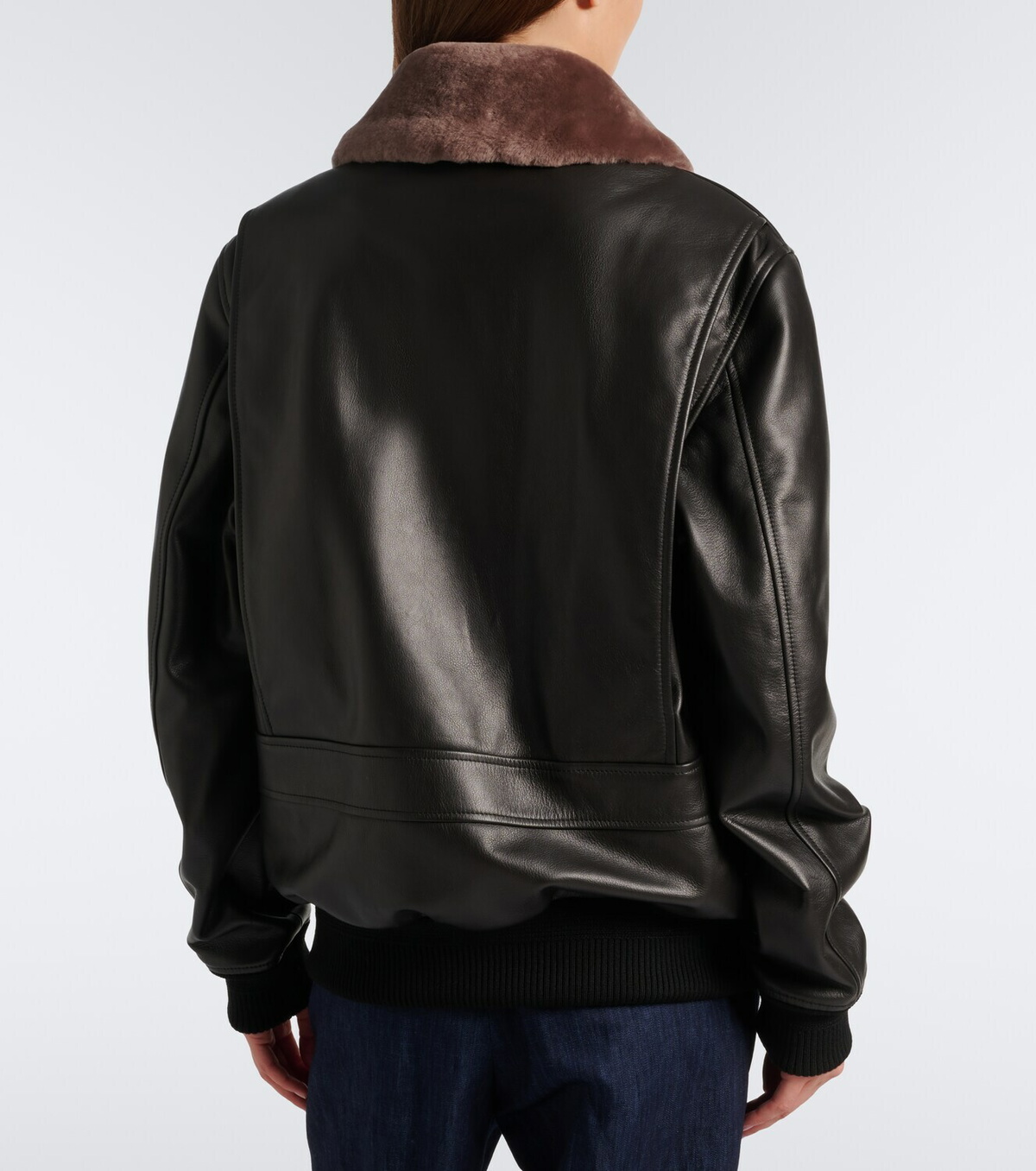 Gabriela Hearst Grant shearling-trimmed leather jacket