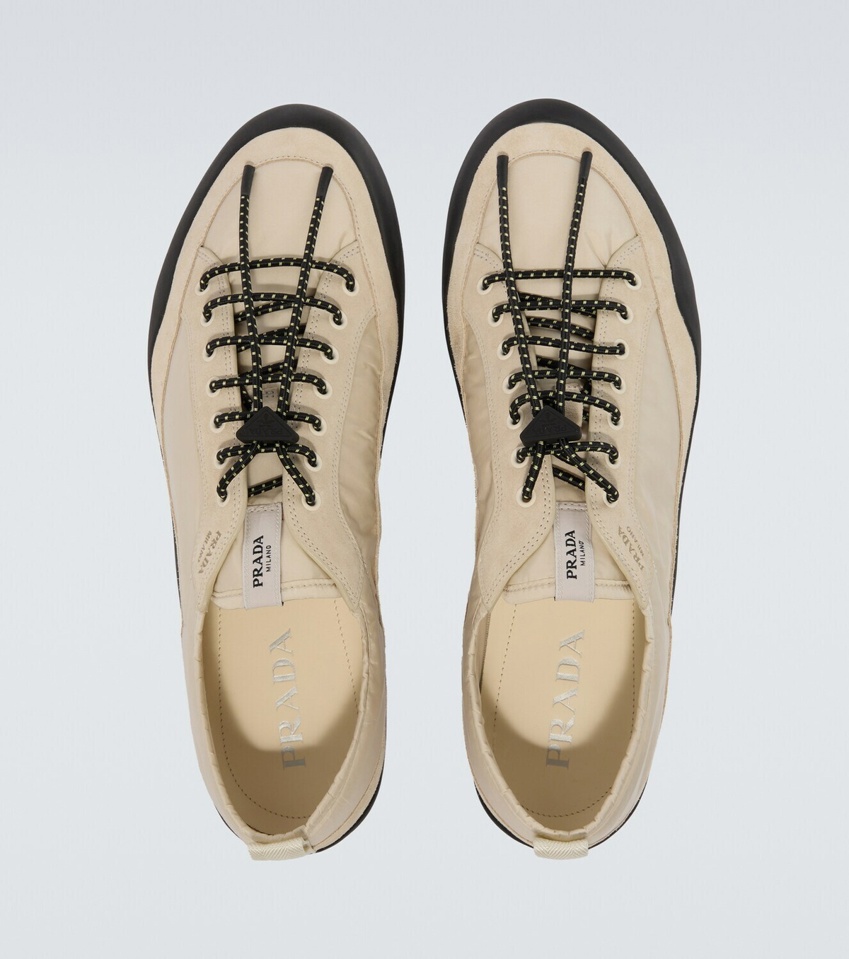 Prada Speedrock Re-Nylon and suede sneakers