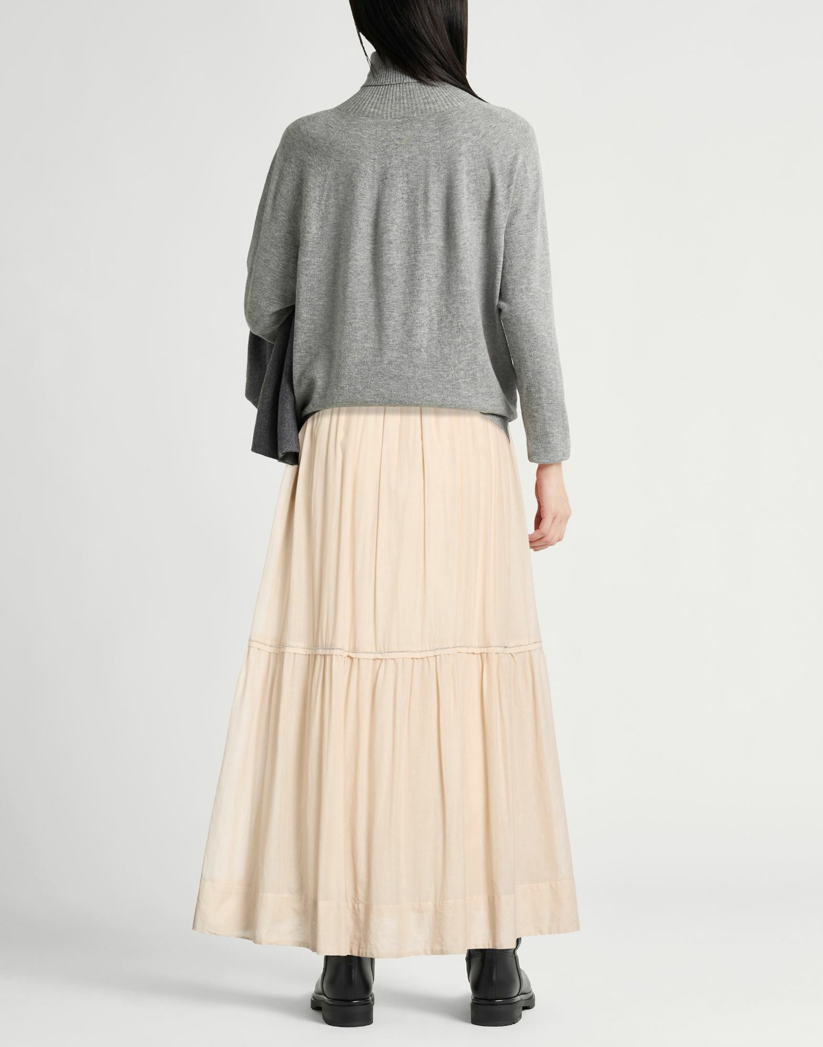 Peserico Womens Maxi skirt in Beige