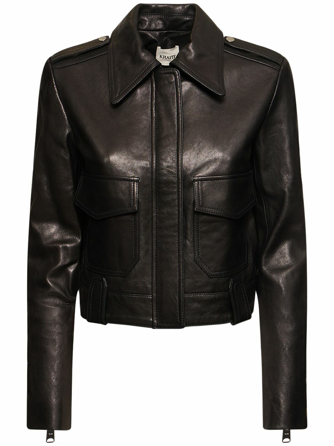 KHAITE - Cordelia Leather Jacket Khaite