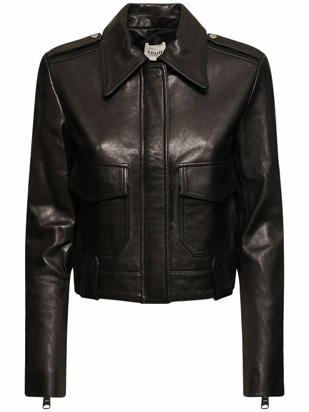 Photo: KHAITE - Cordelia Leather Jacket