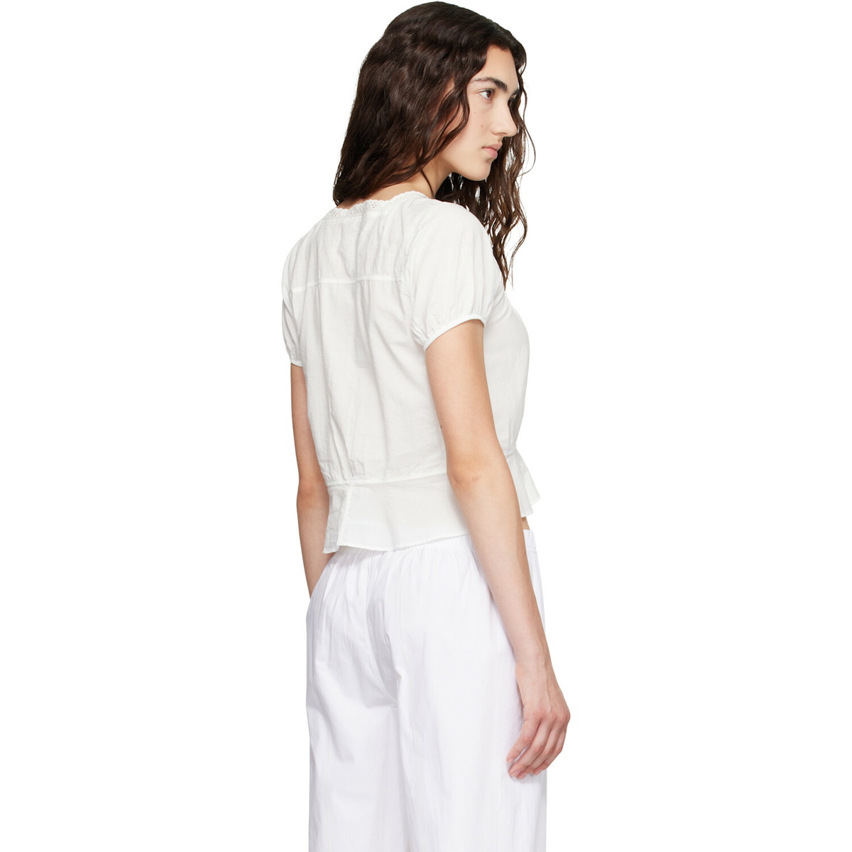 Fruity Booty White Daisy Blouse