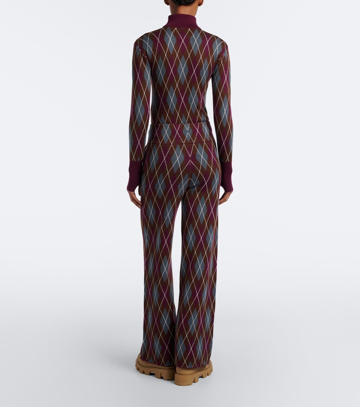 Perfect Moment Argyle wool bodysuit