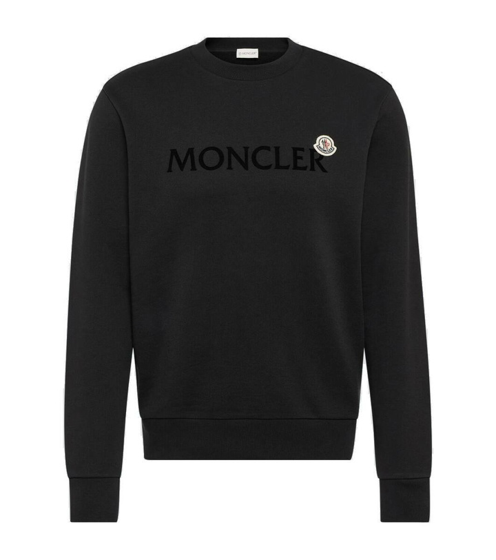 Photo: Moncler Logo cotton fleece sweatshirt