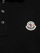 MONCLER Logo Patch Cotton Polo Shirt