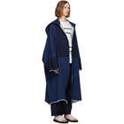 Fumito Ganryu Indigo Extra King Size Hooded Coat