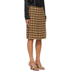 Wales Bonner Khaki Cosmic Midi Skirt