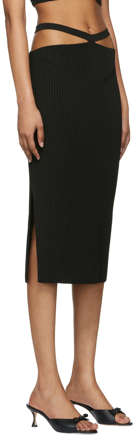 Anna October Black Alizee Midi Skirt