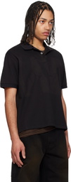 JiyongKim Black Sun-Bleached Pack Polo
