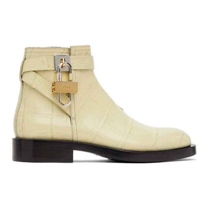 Givenchy Croc Embossed Boots - Women's 35.5
