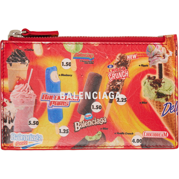 Photo: Balenciaga Red Cash Long Coin Card Holder