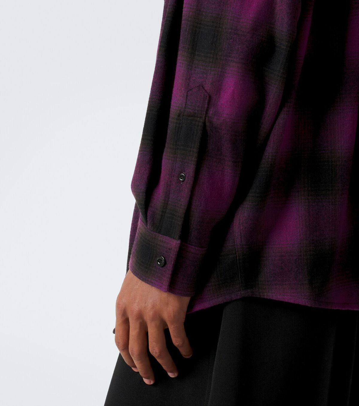 Balenciaga Checked wool-blend overshirt