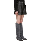 Isabel Marant Black Leather Xike Shorts