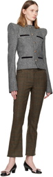 LAURA ANDRASCHKO Gray Pagoda Loden Jacket