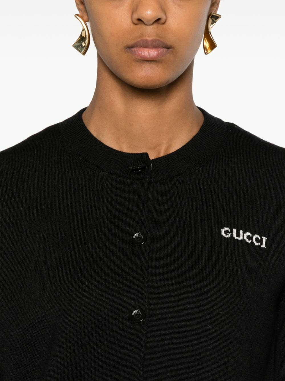 Gucci Logo-Intarsia Cardigan