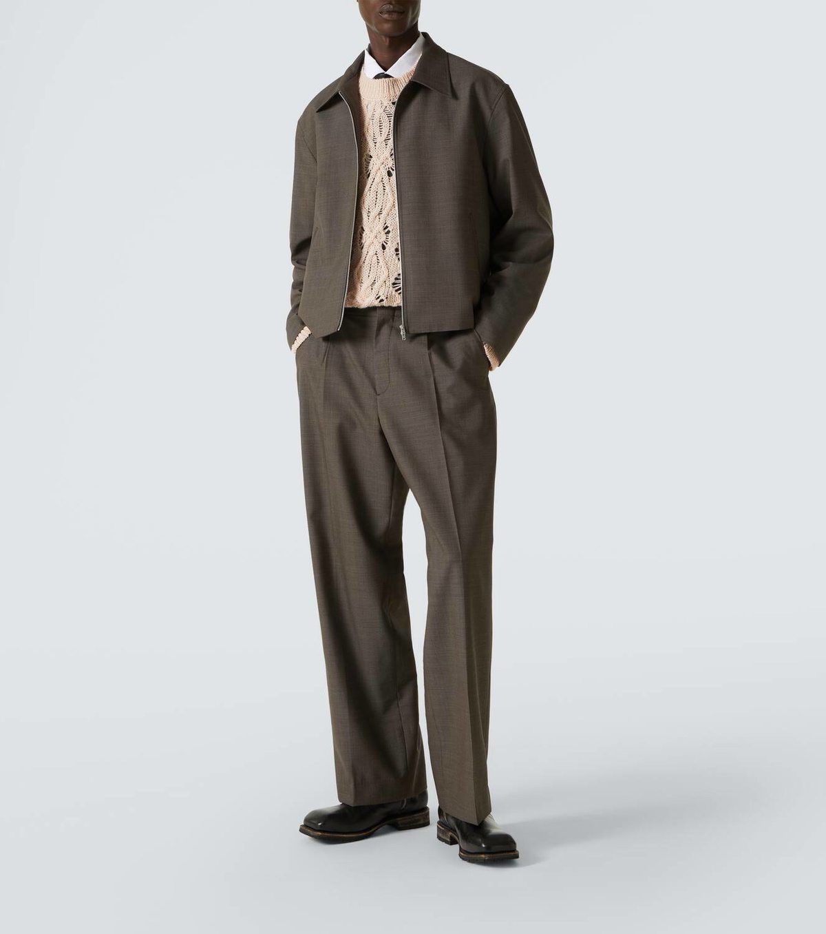 Our Legacy Mini checked virgin wool blouson Our Legacy
