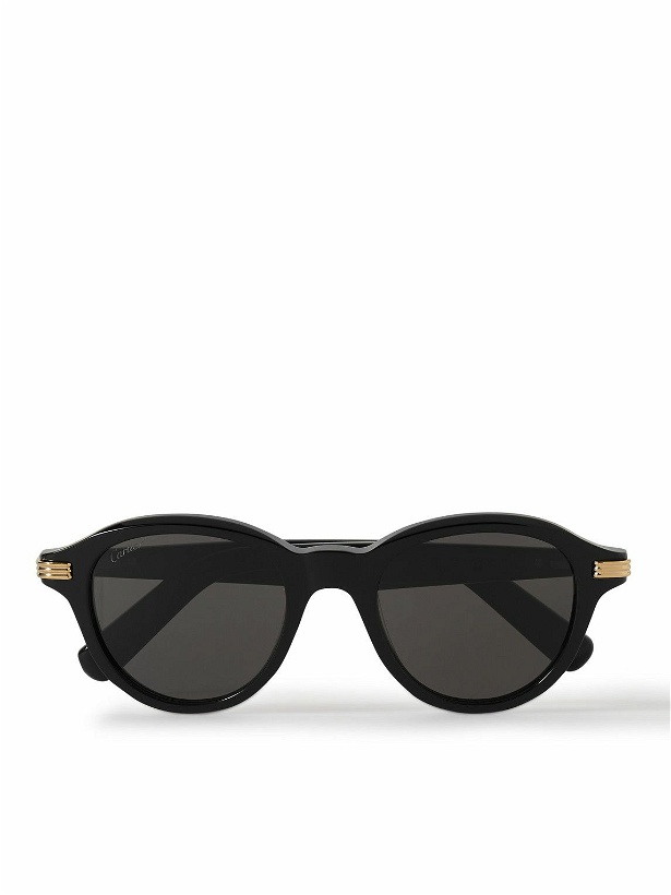 Photo: Cartier Eyewear - Round-Frame Acetate Sunglasses