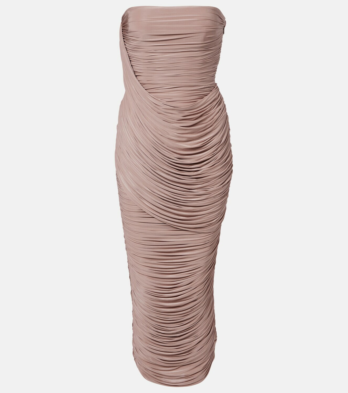 Alex Perry Draped jersey bustier dress
