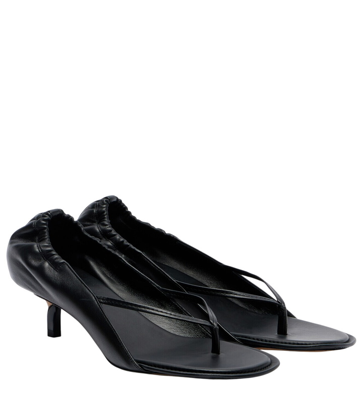 Photo: Jacquemus Leather thong sandals