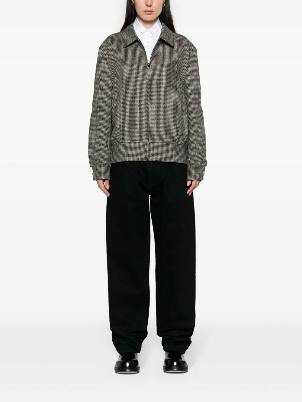 NOAH NY Black Mid-Rise Straight-Leg Jeans