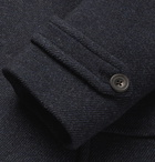 Rubinacci - Double-Breasted Virgin Wool-Blend Peacoat - Blue