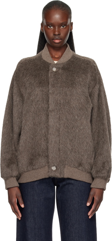 Photo: Lauren Manoogian Taupe Suri Bomber Jacket