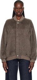 Lauren Manoogian Taupe Suri Bomber Jacket