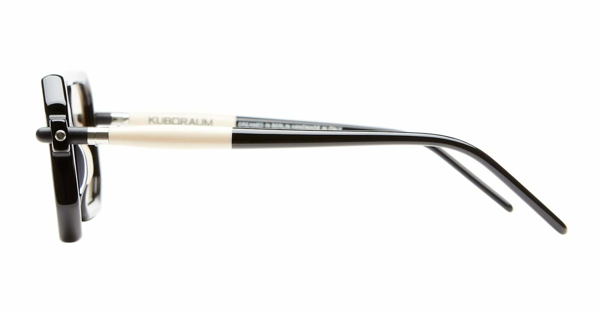 Kuboraum Mask P8 - Black / Ivory Sunglasses