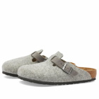 Birkenstock Boston Clog - Light Grey Authentic Felt