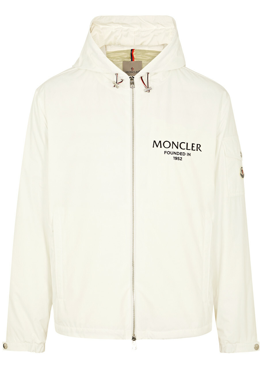 ジャケット・アウター MONCLER Logo Patch Hooded Nylon Jacket Moncler logo-patch Jacket | Black | FARFETCH