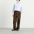 Acne Studios Men's Sont Poplin Long Sleeve Shirt in Blue/White