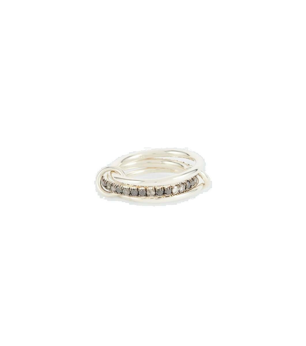 Photo: Spinelli Kilcollin Petunia silver ring with diamonds