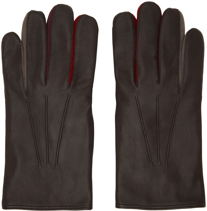 Photo: Paul Smith Brown Concertina Leather Gloves