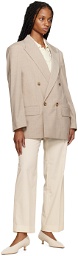 Dunst Taupe Daddy Double Blazer