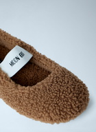 Moon Boot Shearling Ballerina Flats