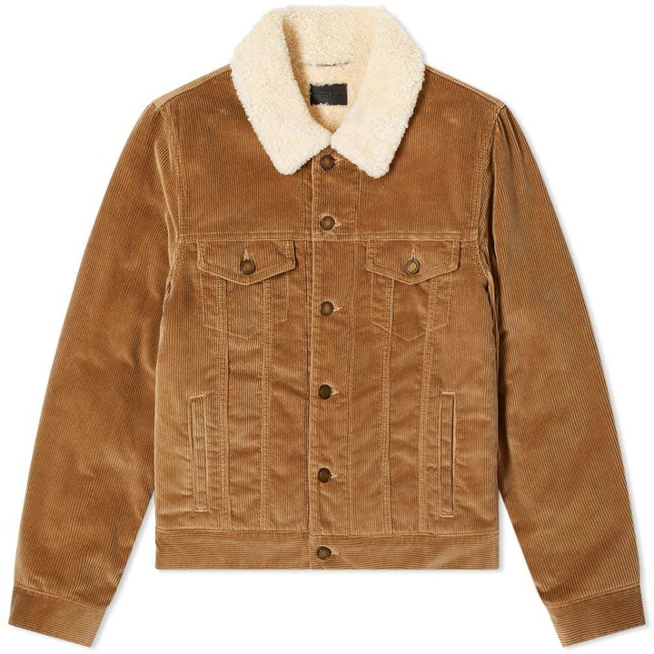 Photo: Saint Laurent Cord Shearling Lined Jacket