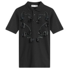 TOGA ARCHIVES Women's TOGA Embroidery Polo Shirt in Black