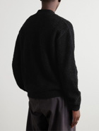 mfpen - House Textured Organic Cotton Cardigan - Black