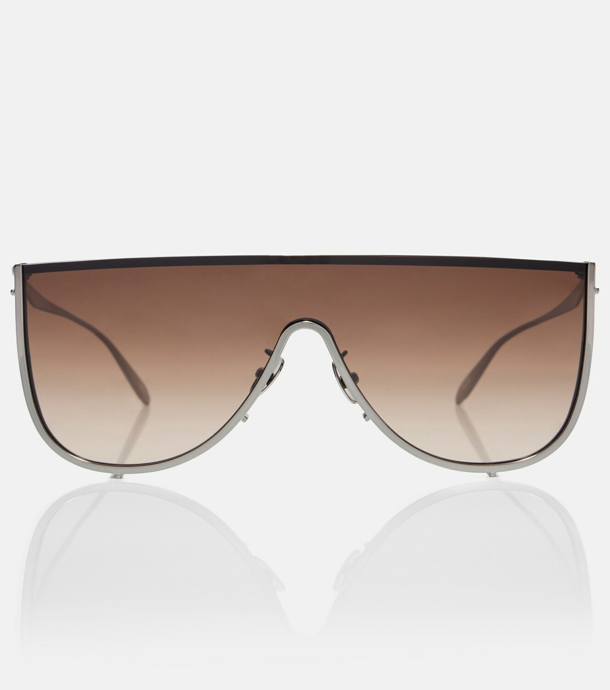 Alaïa Lettering Logo flat-top sunglasses
