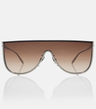 Alaïa Lettering Logo flat-top sunglasses