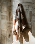 Hay Check Hand Towel Brown/Beige - Mens - Home Deco