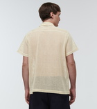 Bode Open Weave cotton shirt