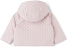 Burberry Baby Quilted Giaden Monogram Hood Jacket