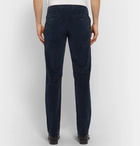 Canali - Navy Cotton-Blend Corduroy Trousers - Navy