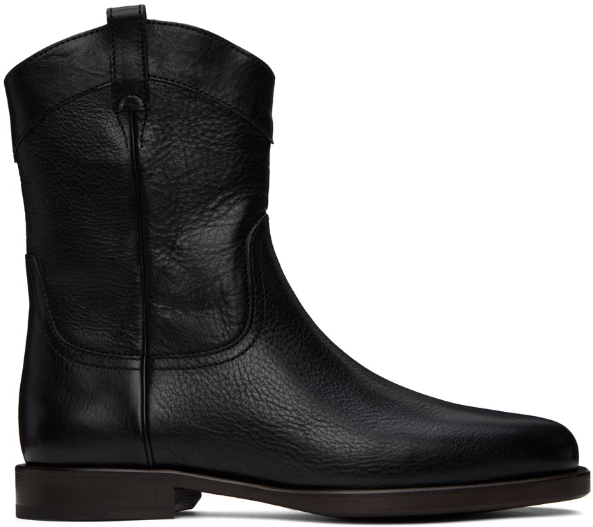 Photo: LEMAIRE Black Western Boots