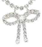 Area - Logo crystal-embellished belt