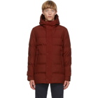Herno Red Down Seamong Hooded Parka
