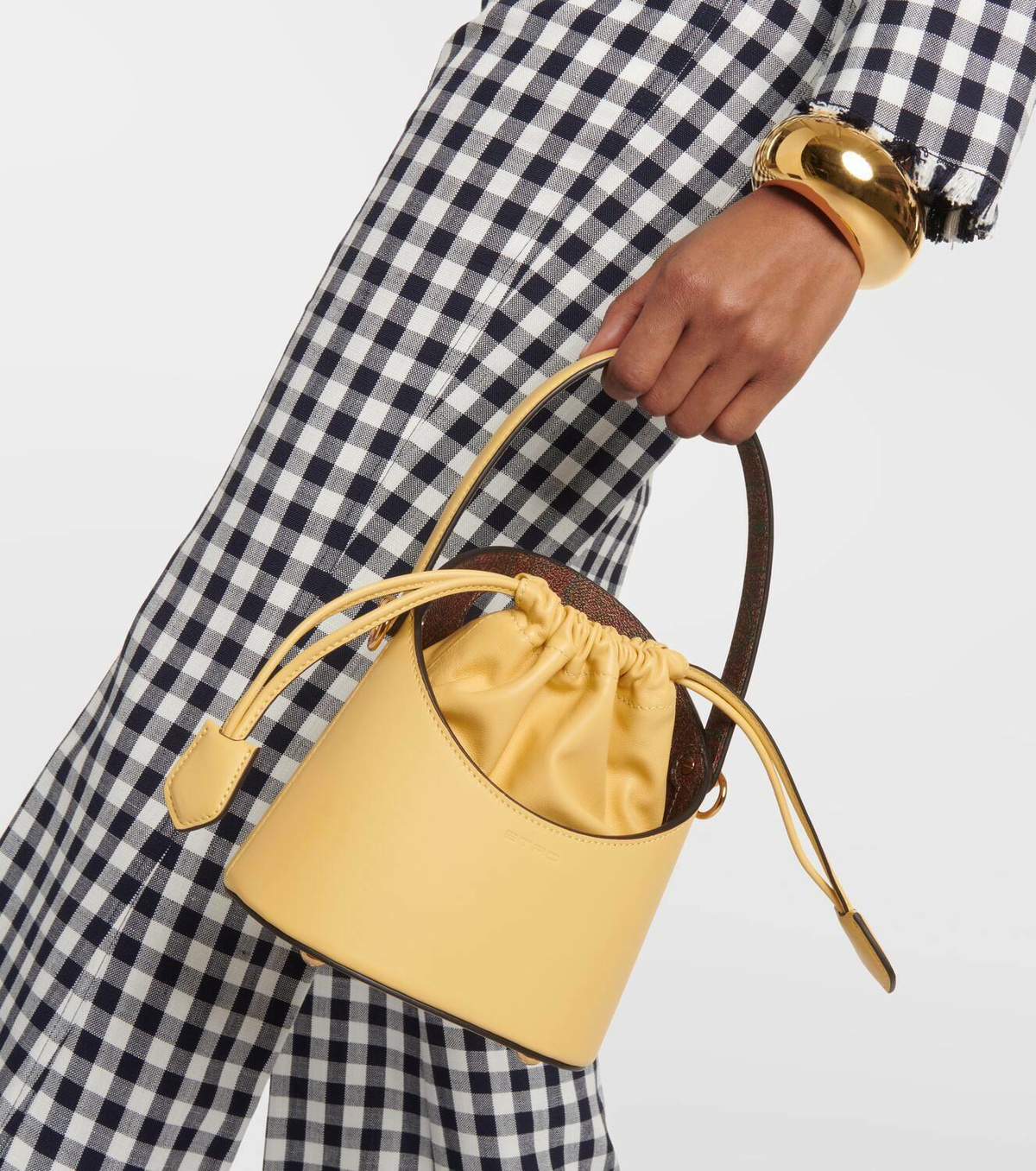 Etro Saturno Small leather bucket bag Etro