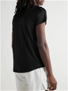 Nike Tennis - NikeCourt Advantage Slim-Fit Dri-FIT Mesh Half-Zip Tennis T-Shirt - Black