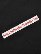 Stockholm Surfboard Club - Kil Logo-Appliquéd Organic Cotton-Jersey T-Shirt - Black